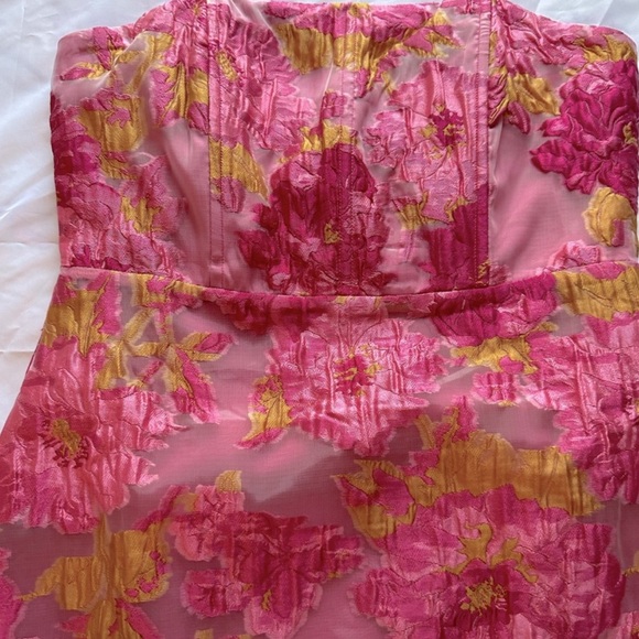 Lulus Upgraded Event Pink Floral Midi Dress - Picture 6 of 9